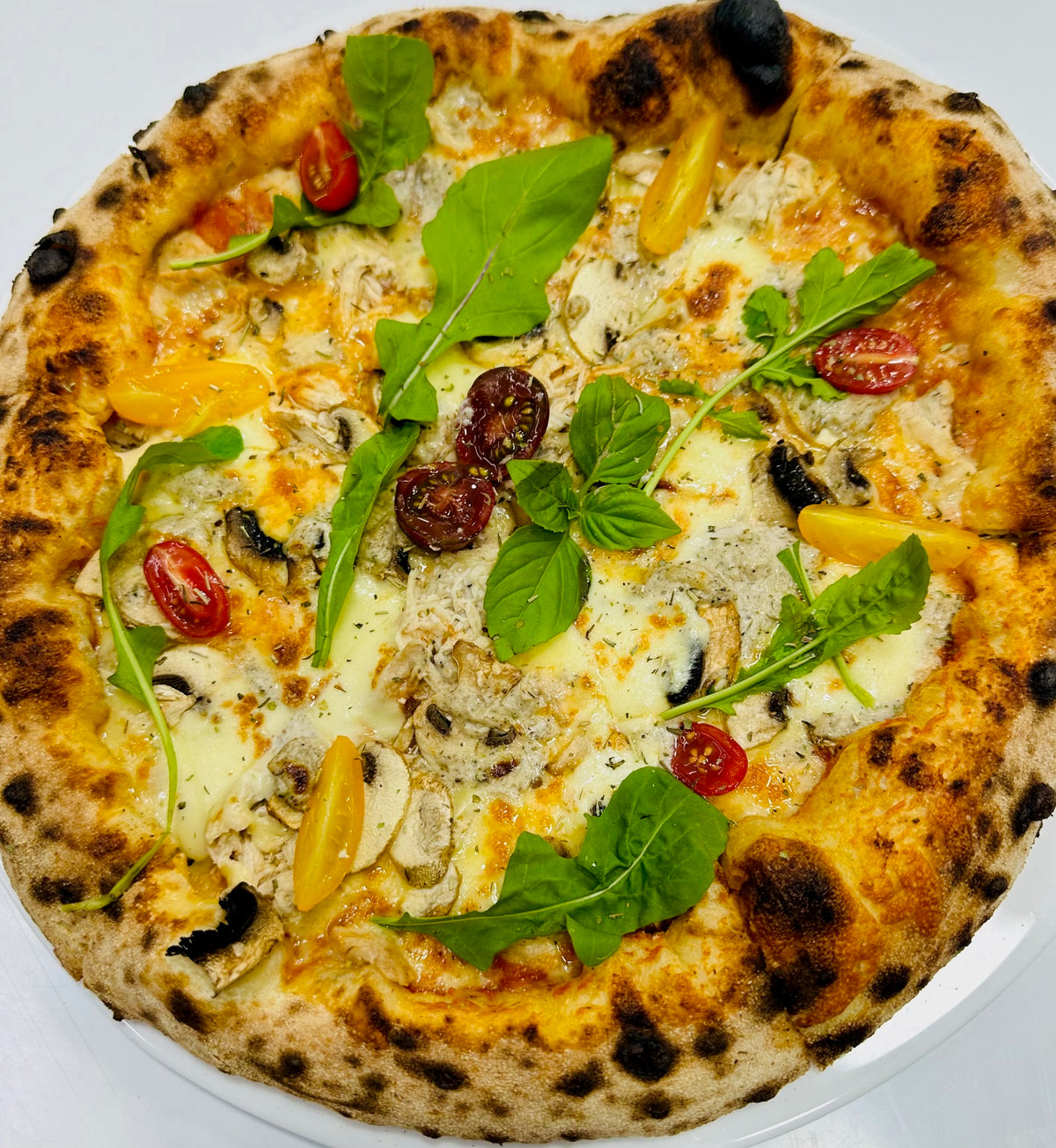 Pizza Poulet Champignons
